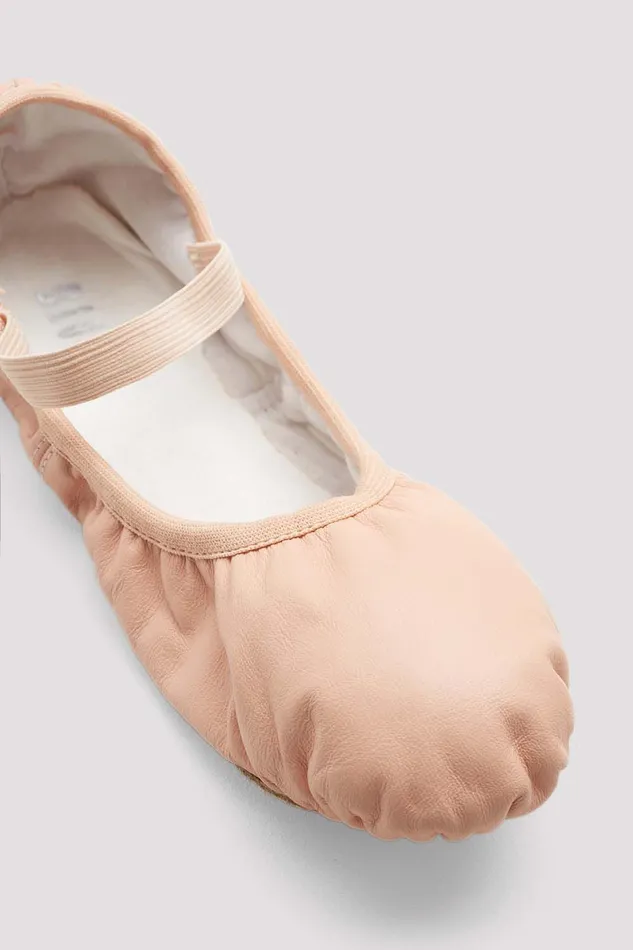 Ballet Adult Ladies Giselle Leather Ballet Shoes Pink Leather Bloch