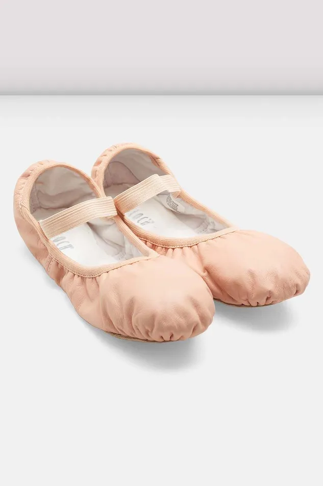 Ballet Adult Ladies Giselle Leather Ballet Shoes Pink Leather Bloch