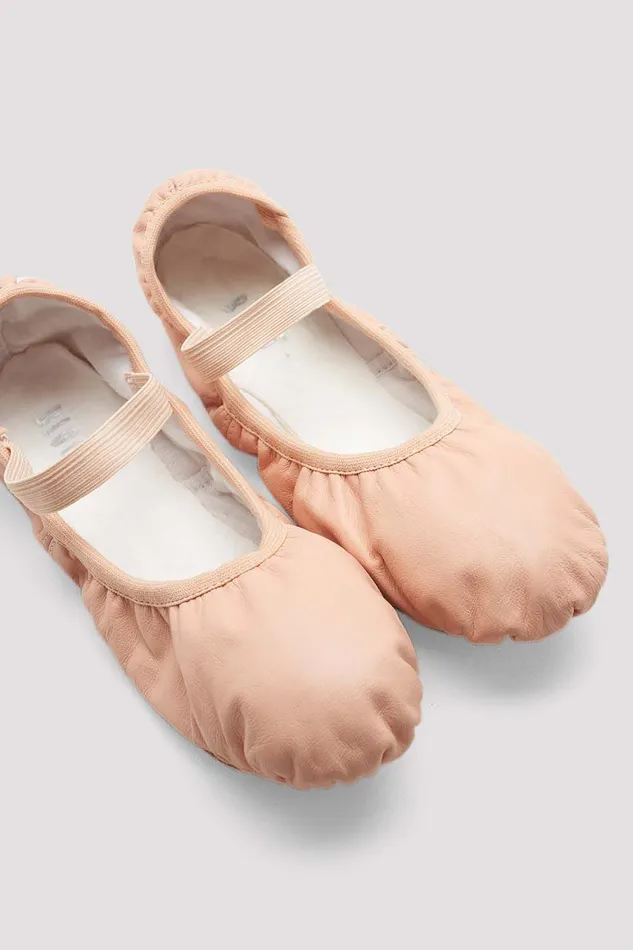 Ballet Adult Ladies Giselle Leather Ballet Shoes Pink Leather Bloch