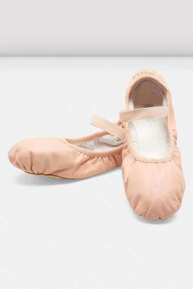 Ballet Adult Ladies Giselle Leather Ballet Shoes Pink Leather Bloch