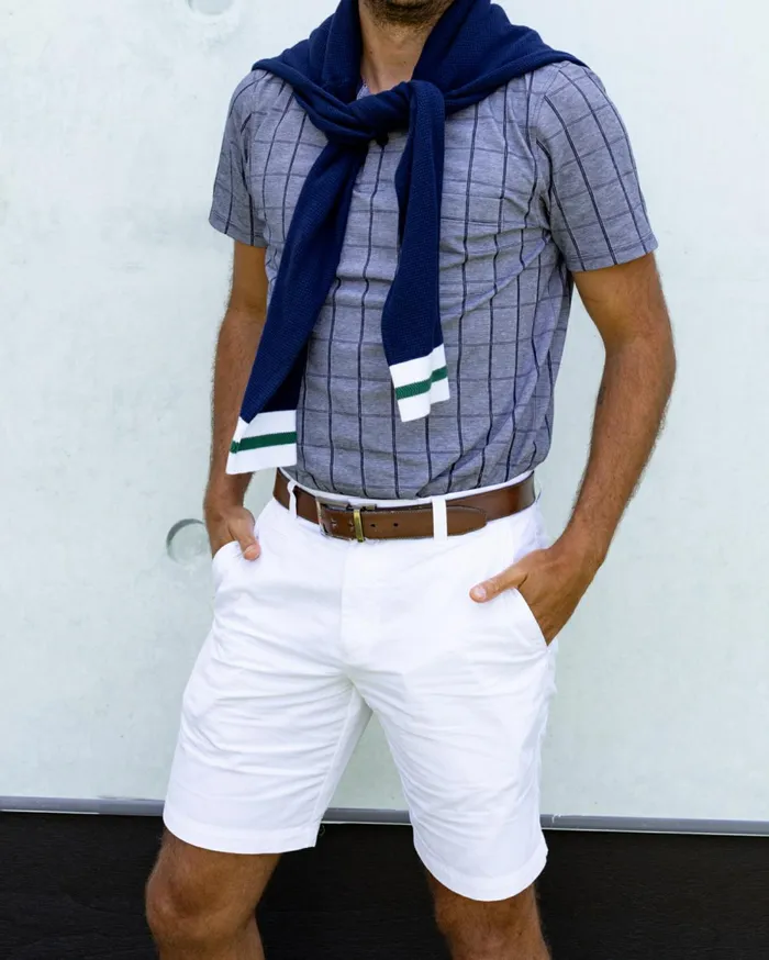 Sportscraft Classic Chino Short White Men Shorts