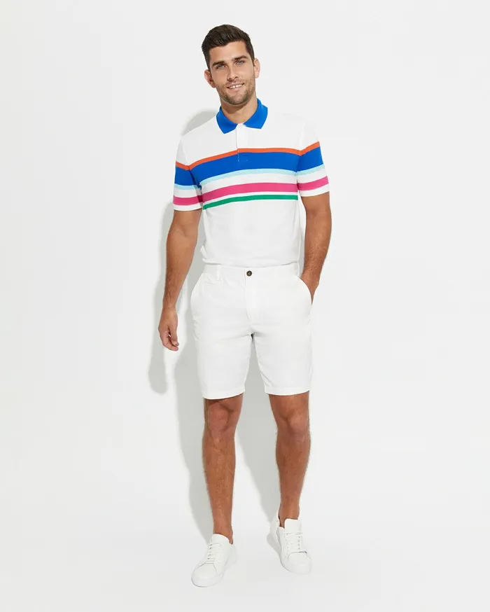 Sportscraft Classic Chino Short White Men Shorts