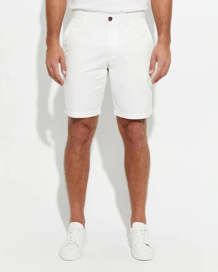 Sportscraft Classic Chino Short White Men Shorts