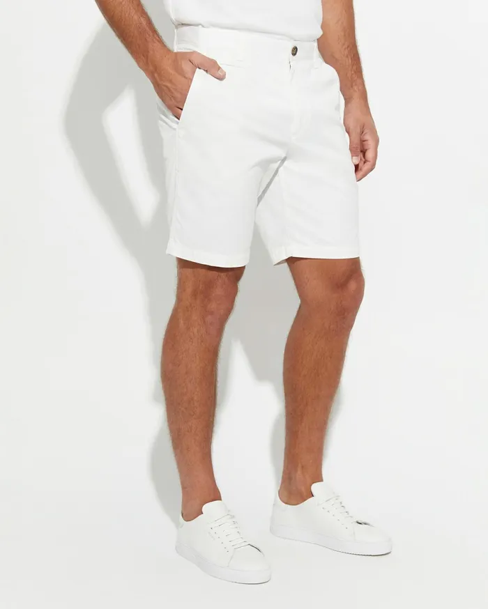 Sportscraft Classic Chino Short White Men Shorts