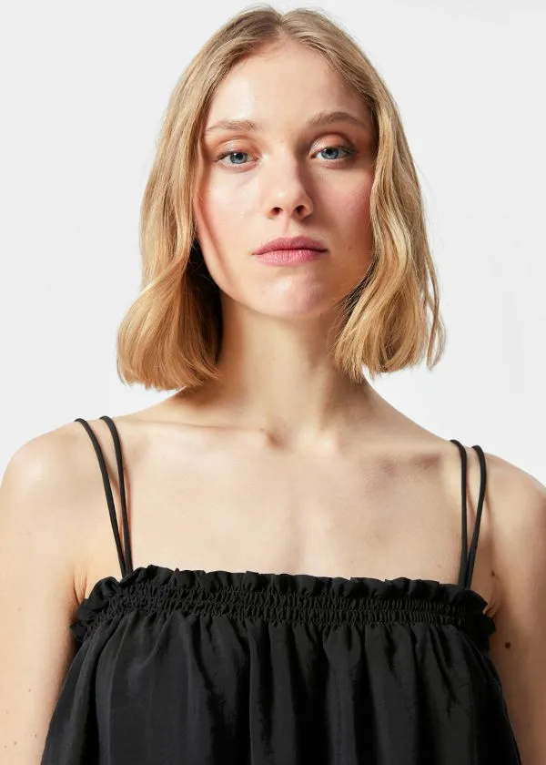 Women Dresses and Other Stories Floaty Strappy Midi Dress Black