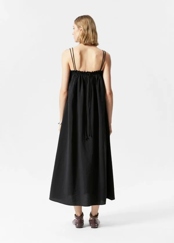 Women Dresses and Other Stories Floaty Strappy Midi Dress Black