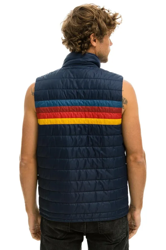 4 Stripe Vest 8211 Navy Men Aviator Nation Vests