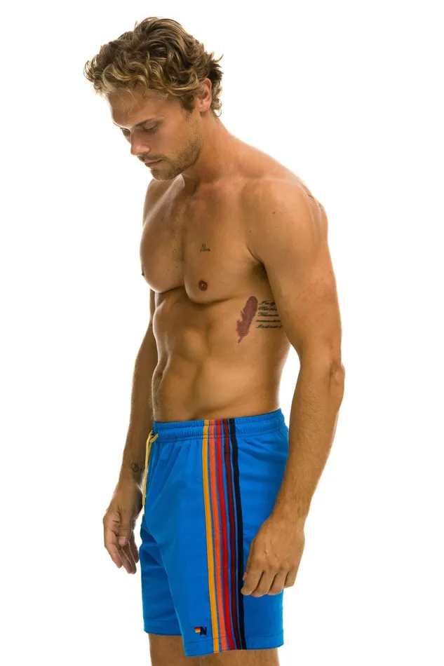 5 Stripe Flex Shorts 7 Inch 8211 Parrot Men Aviator Nation Shorts