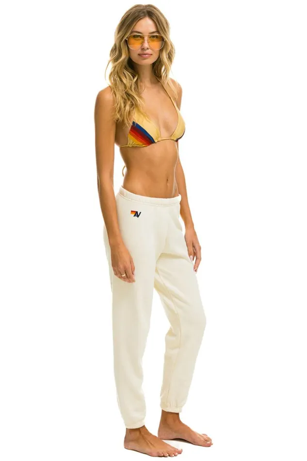 5 Stripe Sweatpants 8211 Vintage White Women Aviator Nation Sweatpants