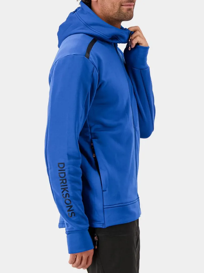 Acke FullZip Opti Blue Men Didriksons Fleece and Midlayers