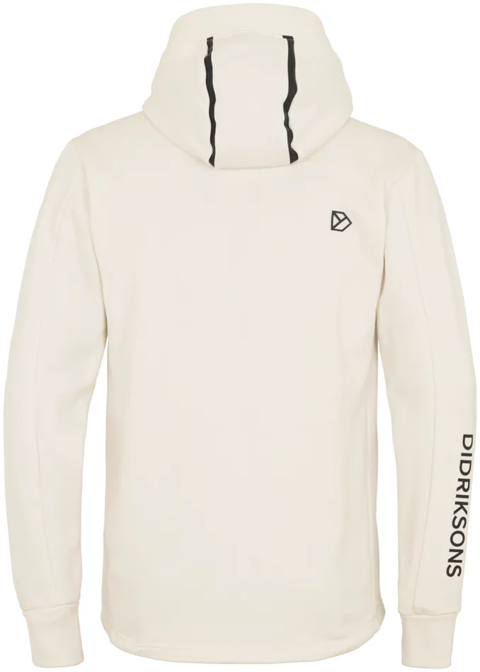 Acke FullZip Shell White Men Didriksons Fleece and Midlayers