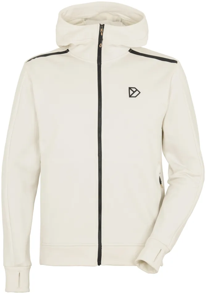 Acke FullZip Shell White Men Didriksons Fleece and Midlayers