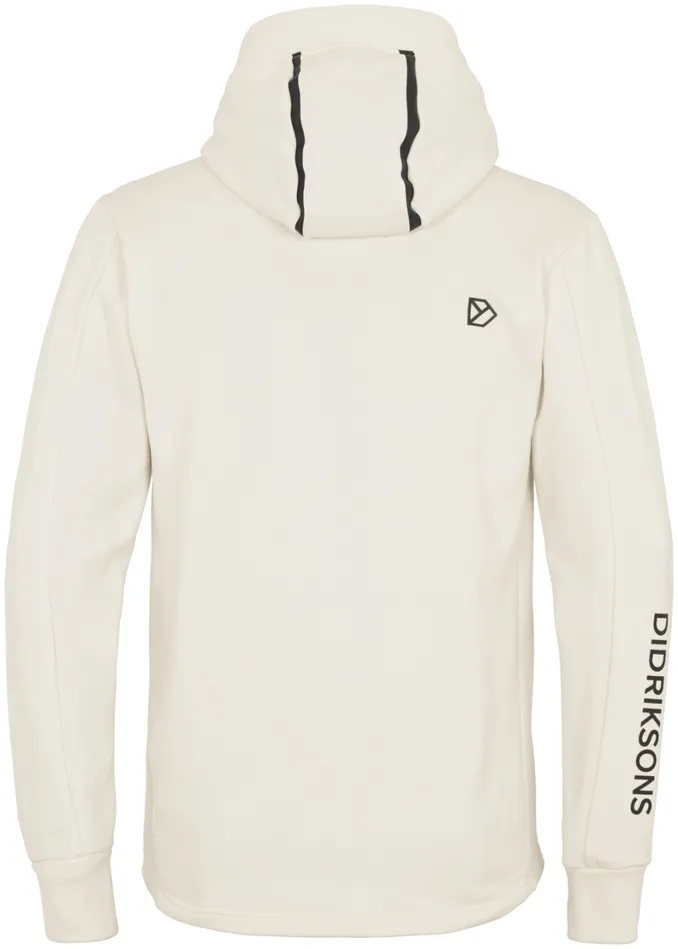 Acke FullZip Shell White Men Didriksons Fleece and Midlayers