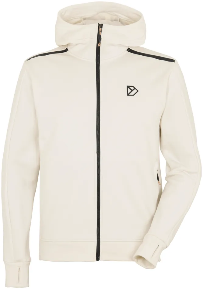 Acke FullZip Shell White Men Didriksons Fleece and Midlayers