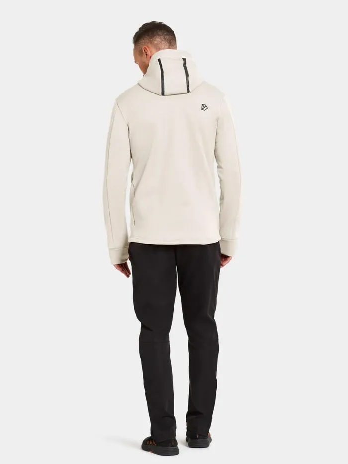 Acke FullZip Shell White Men Didriksons Fleece and Midlayers