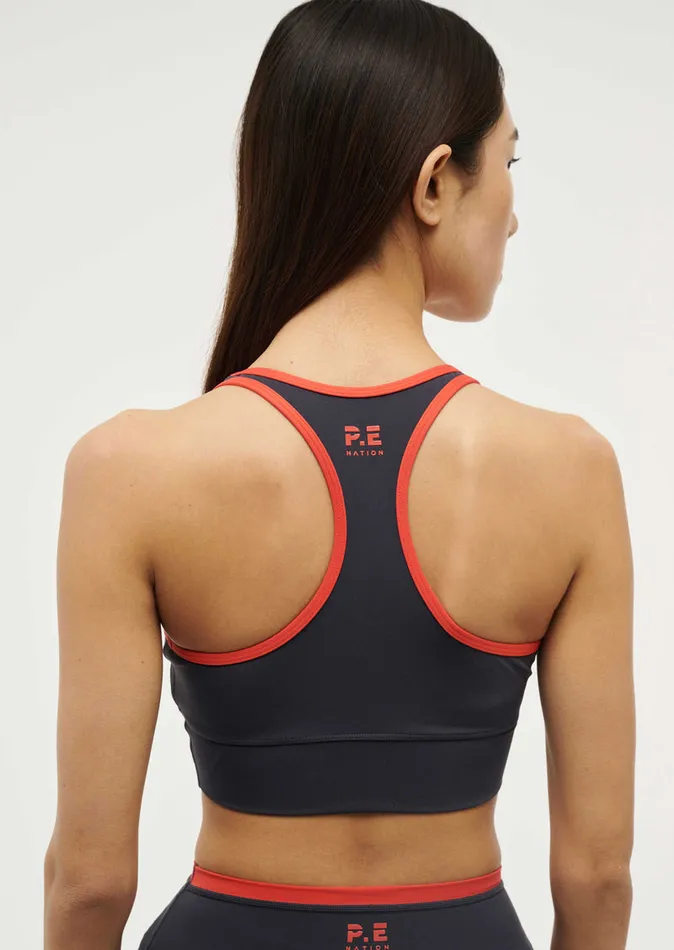 ActiveLite Women PE Nation VITA BRA IN MARINE BLUE POPPY RED