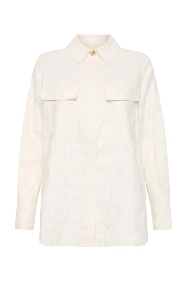 Aje Blazers Jackets and Coats Ashlar Quilted Shirt Jacket Ivory 8211 Women Aje Blazers Jackets and Coats Ashlar Quilted Shirt Jacket Ivory 8211 Women