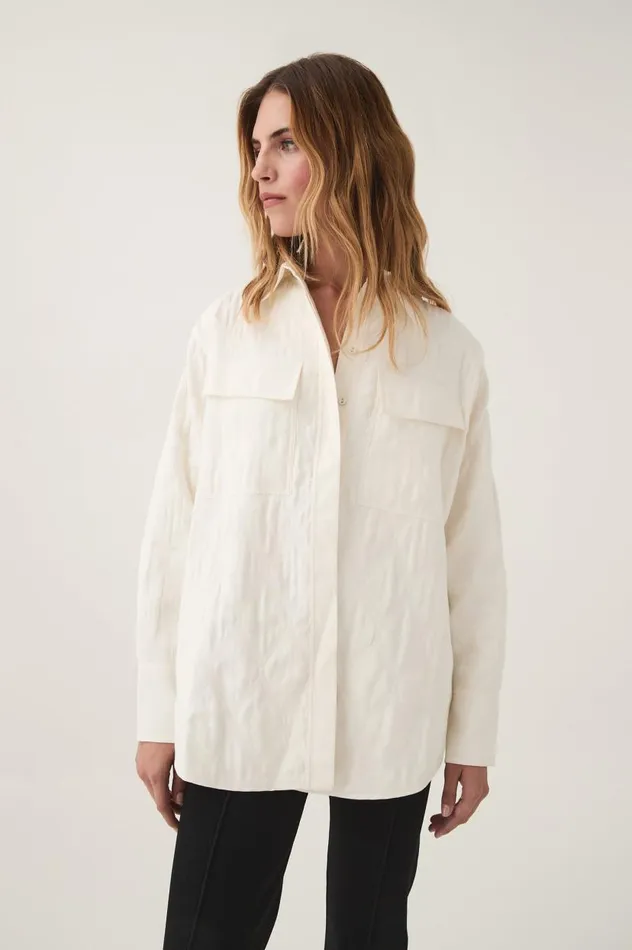 Aje Blazers Jackets and Coats Ashlar Quilted Shirt Jacket Ivory 8211 Women Aje Blazers Jackets and Coats Ashlar Quilted Shirt Jacket Ivory 8211 Women