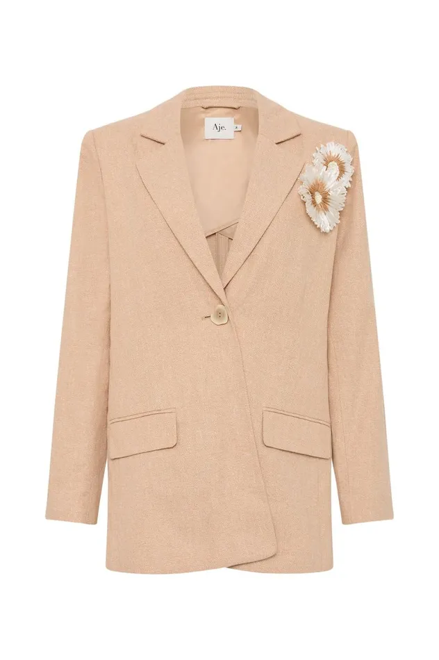 Aje Blazers Jackets and Coats Evoke Tailored Jacket Ivorynatural 8211 Women Aje Blazers Jackets and Coats Evoke Tailored Jacket Ivorynatural 8211 Women