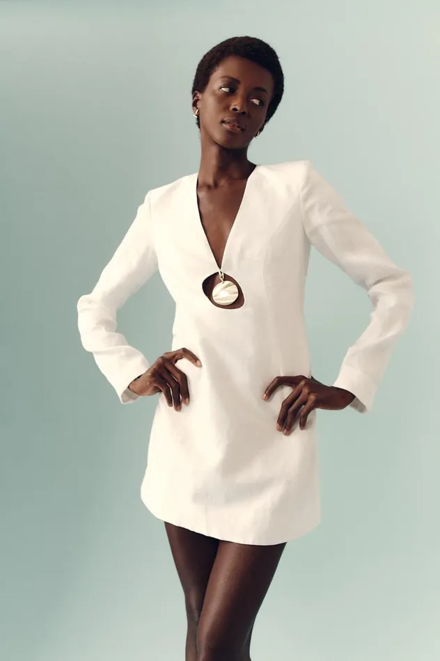 Aje Dresses Bettina Pendant Mini Dress Ivory 8211 Women Aje Dresses Bettina Pendant Mini Dress Ivory 8211 Women