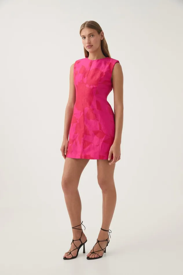 Aje Dresses Cove Pendant Mini Dress Florescent Rose 8211 Women Aje Dresses Cove Pendant Mini Dress Florescent Rose 8211 Women