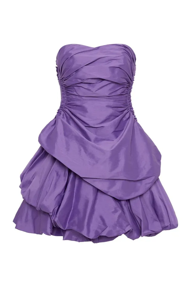 Aje Dresses Daybreak Strapless Mini Dress Deep Violet 8211 Women Aje Dresses Daybreak Strapless Mini Dress Deep Violet 8211 Women