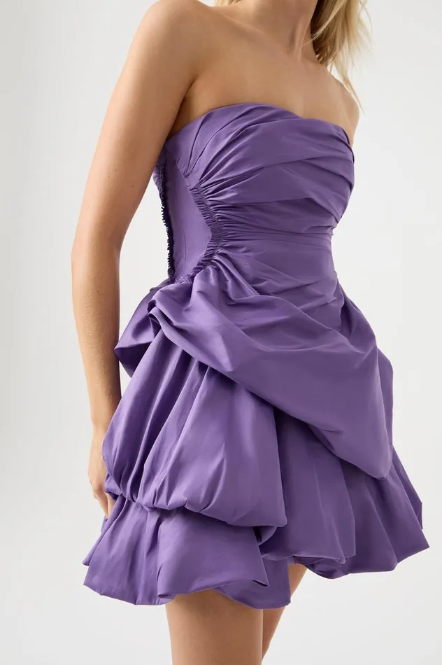 Aje Dresses Daybreak Strapless Mini Dress Deep Violet 8211 Women Aje Dresses Daybreak Strapless Mini Dress Deep Violet 8211 Women