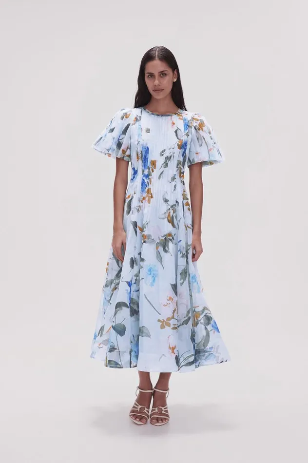 Aje Dresses Nova Pleated Midi Dress Divine Orchid 8211 Women