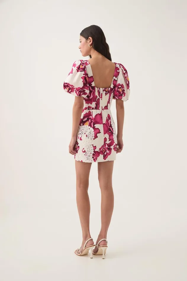 Aje Dresses Solace Lace Trim Mini Dress Boldly Blooming 8211 Women Aje Dresses Solace Lace Trim Mini Dress Boldly Blooming 8211 Women