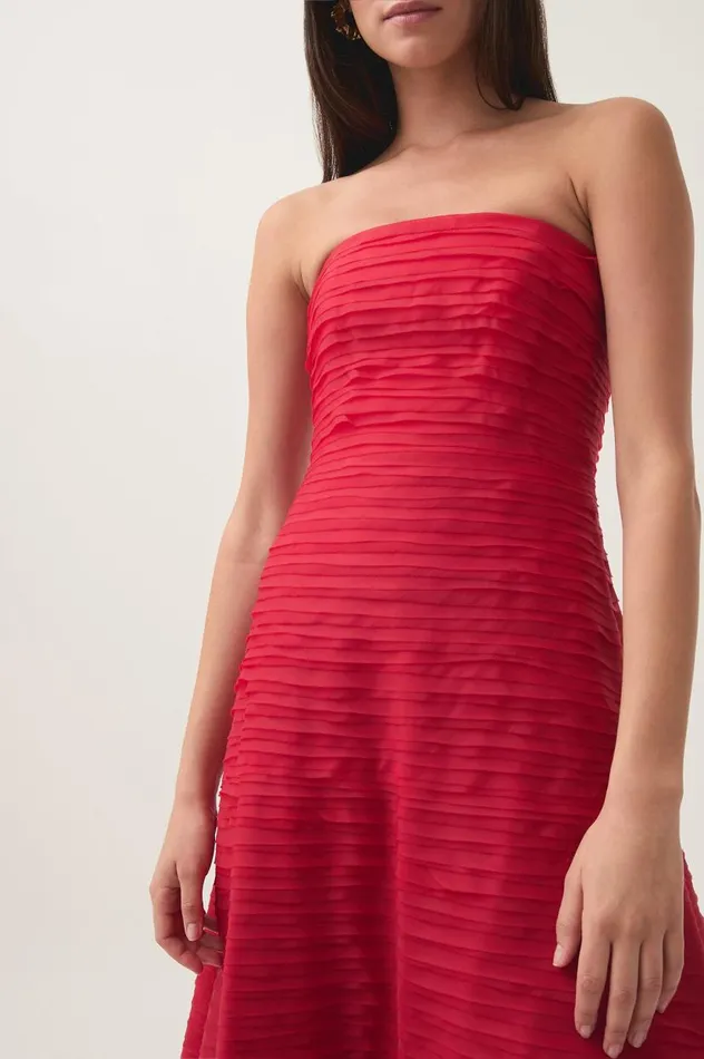 Aje Dresses Soundscape Maxi Dress Scarlet Red 8211 Women Aje Dresses Soundscape Maxi Dress Scarlet Red 8211 Women