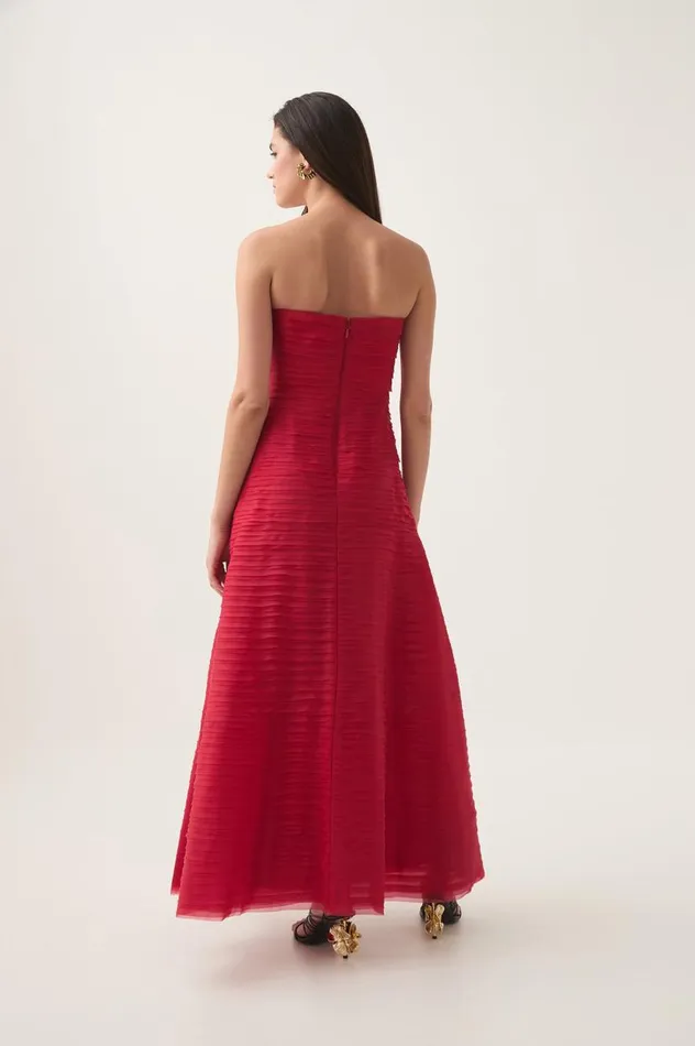 Aje Dresses Soundscape Maxi Dress Scarlet Red 8211 Women Aje Dresses Soundscape Maxi Dress Scarlet Red 8211 Women