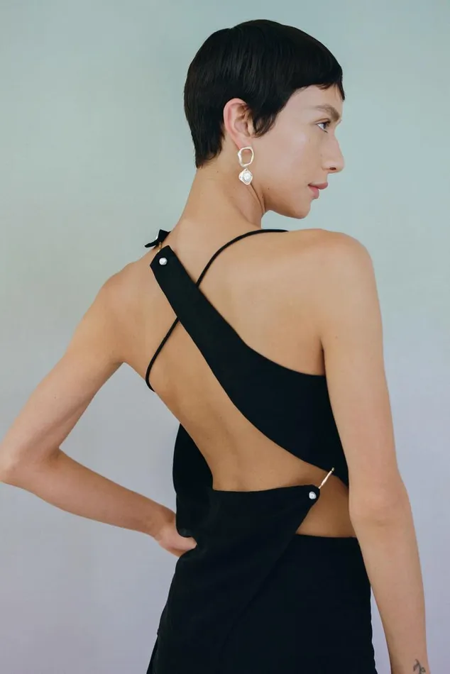 Aje Matching Sets Allure Asymmetric Draped Cami Black 8211 Women
