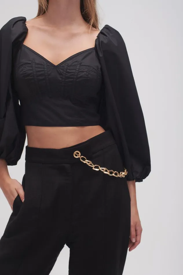 Aje Matching Sets Opal Flared Chain Link Pant Black 8211 Women Aje Matching Sets Opal Flared Chain Link Pant Black 8211 Women