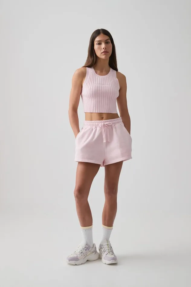 Aje Shorts Logo Sweat Shorts 603 Pulse Pink 8211 Women