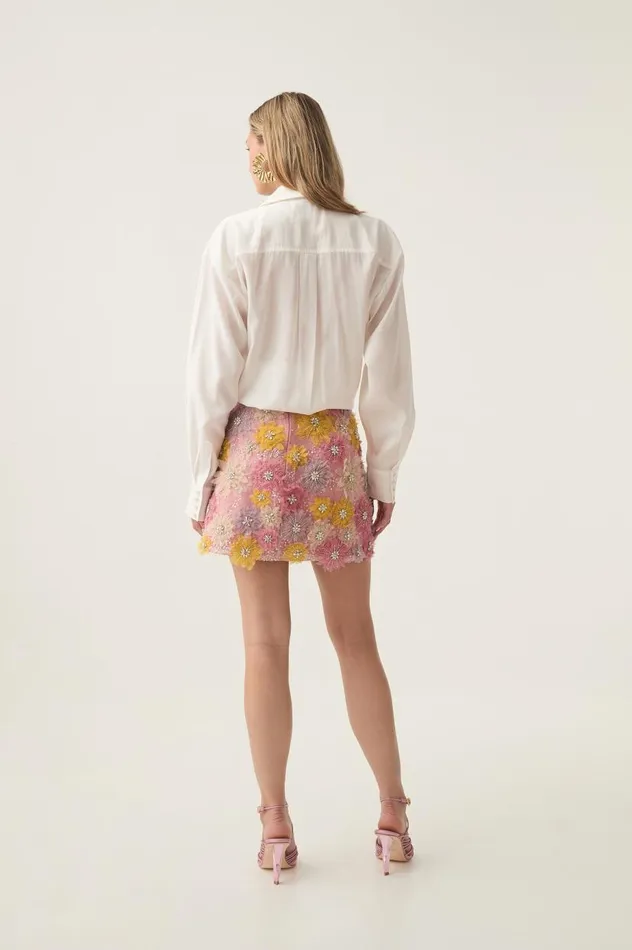Aje Skirts Blossom Micro Mini Skirt Gilded Garden 8211 Women Aje Skirts Blossom Micro Mini Skirt Gilded Garden 8211 Women