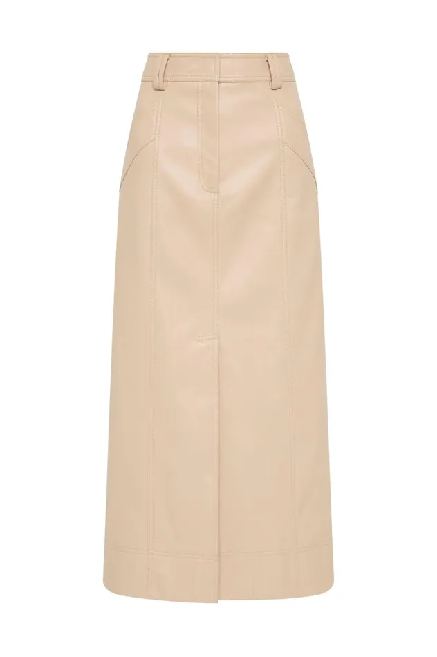 Aje Skirts Flourisher Midi Skirt Natural Beige 8211 Women Aje Skirts Flourisher Midi Skirt Natural Beige 8211 Women