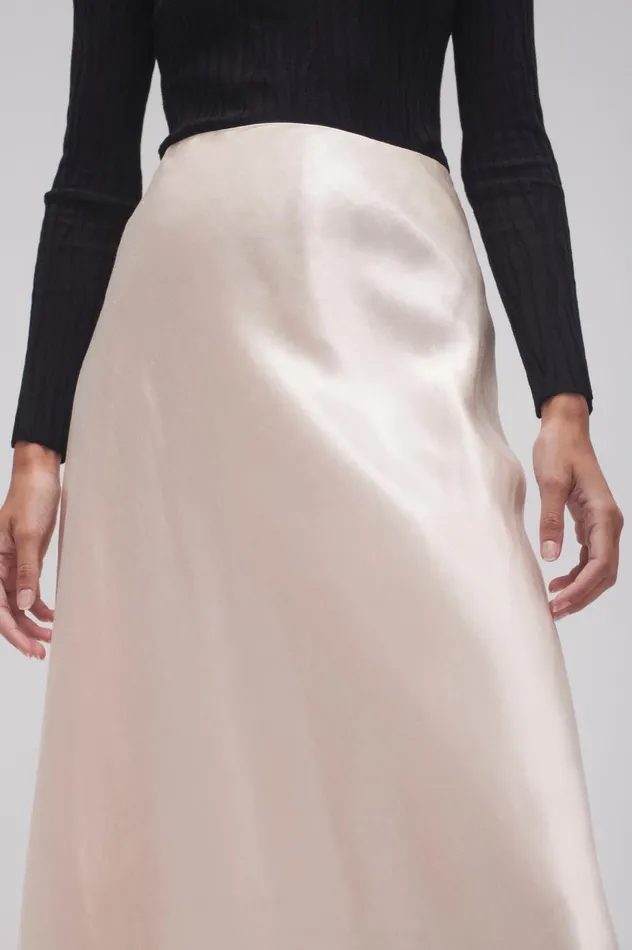 Aje Skirts Moonglade Bias Maxi Skirt Coconut Cream 8211 Women Aje Skirts Moonglade Bias Maxi Skirt Coconut Cream 8211 Women
