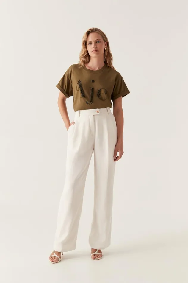 Aje Tees Karma Embellished Tee Deep Olive 8211 Women Aje Tees Karma Embellished Tee Deep Olive 8211 Women