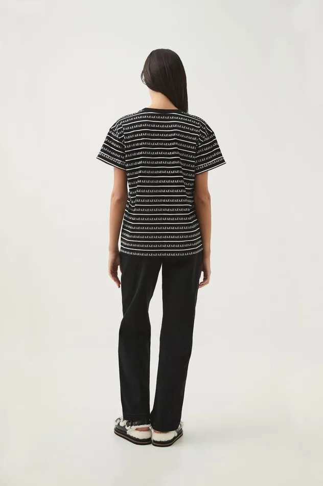 Aje Tees Lilah Logo Tee Blackwhite 8211 Women Aje Tees Lilah Logo Tee Blackwhite 8211 Women