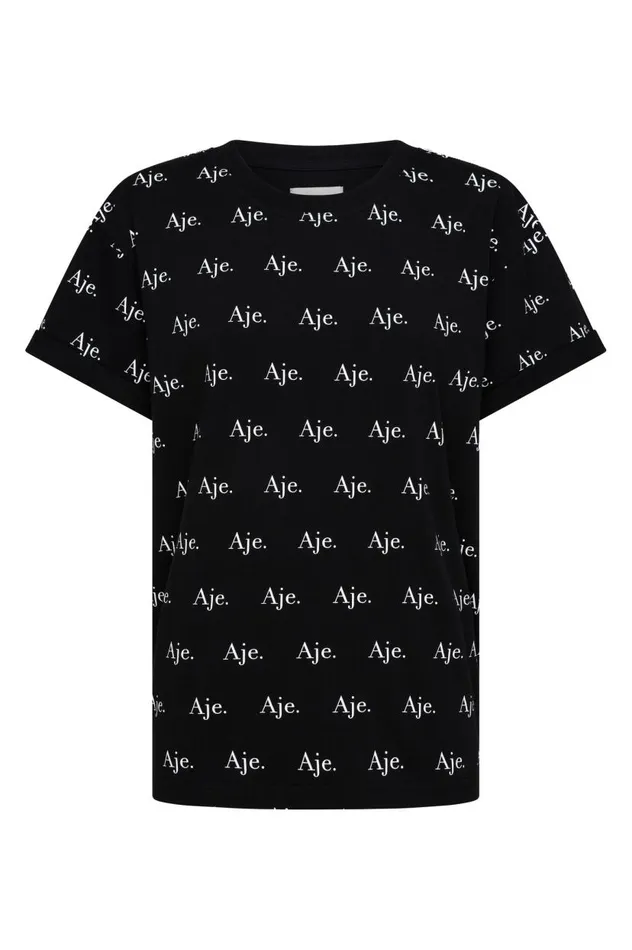 Aje Tees Ratio Logo Heritage Tee Blackwhite Logo 8211 Women Aje Tees Ratio Logo Heritage Tee Blackwhite Logo 8211 Women