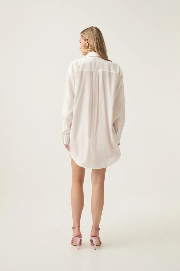 Aje Tops Claudette Flower Shirt Ivory 8211 Women Aje Tops Claudette Flower Shirt Ivory 8211 Women