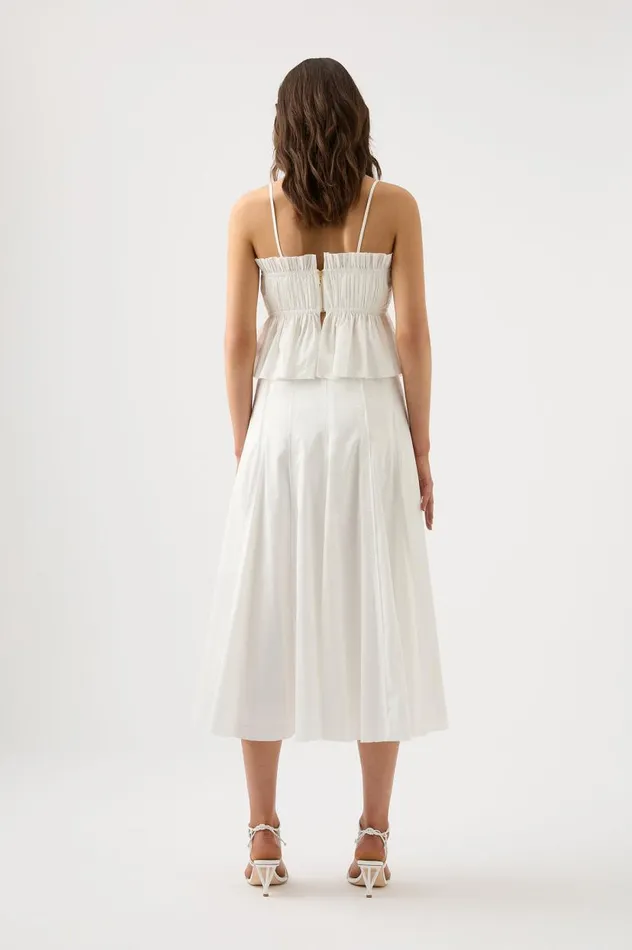 Aje Tops Odette Ruched Cami Top Ivory 8211 Women Aje Tops Odette Ruched Cami Top Ivory 8211 Women