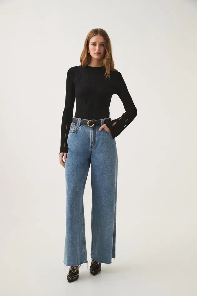 Aje Tops Resolution Knit Top Black 8211 Women Aje Tops Resolution Knit Top Black 8211 Women