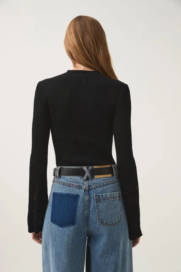 Aje Tops Resolution Knit Top Black 8211 Women Aje Tops Resolution Knit Top Black 8211 Women