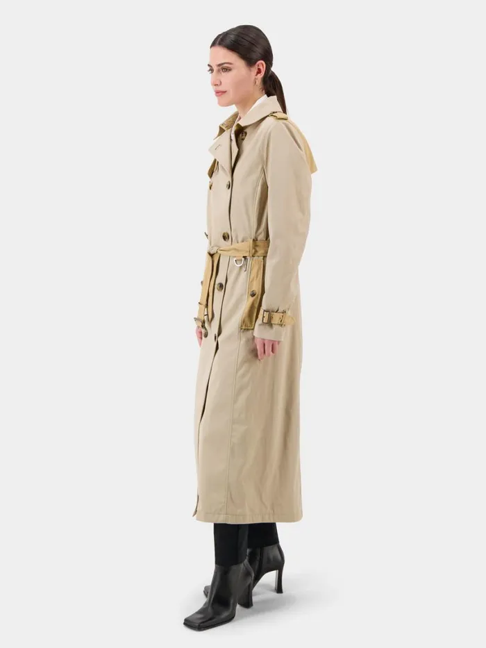 Alvina Coat Long Clay Beige Women Didriksons Trenchcoats Alvina Coat Long Clay Beige Women Didriksons Trenchcoats