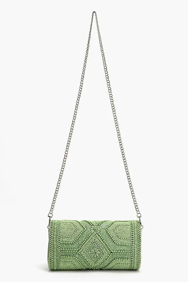 America and Beyond Enchanted Meadow Embellished Evening Clutch Women Clutches