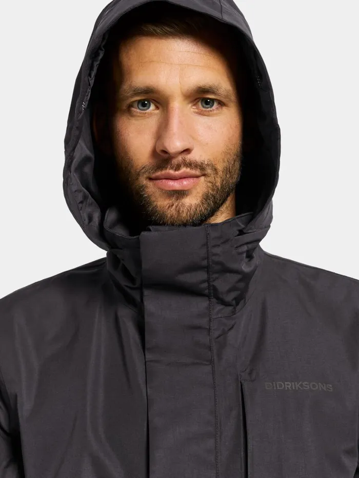 Andreas Parka Black Men Didriksons Spring Jackets