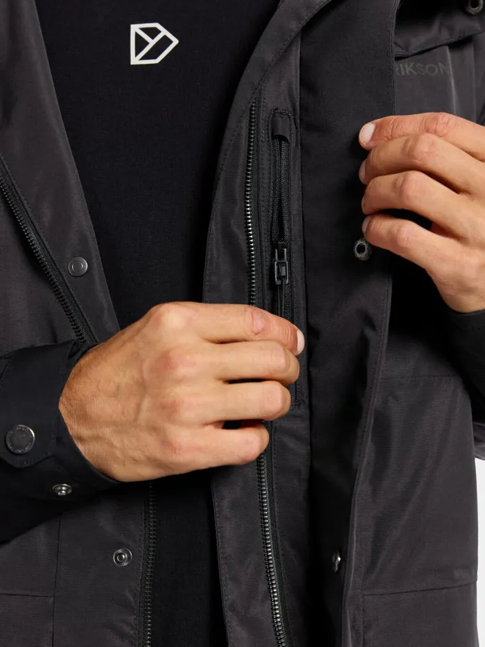Andreas Parka Black Men Didriksons Spring Jackets