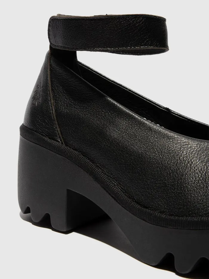 Ankle Strap Shoes TIRY497FLY BLACK Women Fly London Shoes