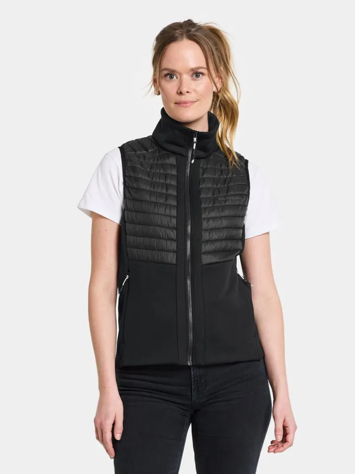 Annema Vest Black Women Didriksons Vests